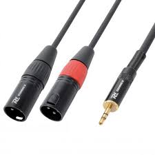 CABLE SIGNAL 3.5 Jack - 2 X XLR MALE ( 6M )