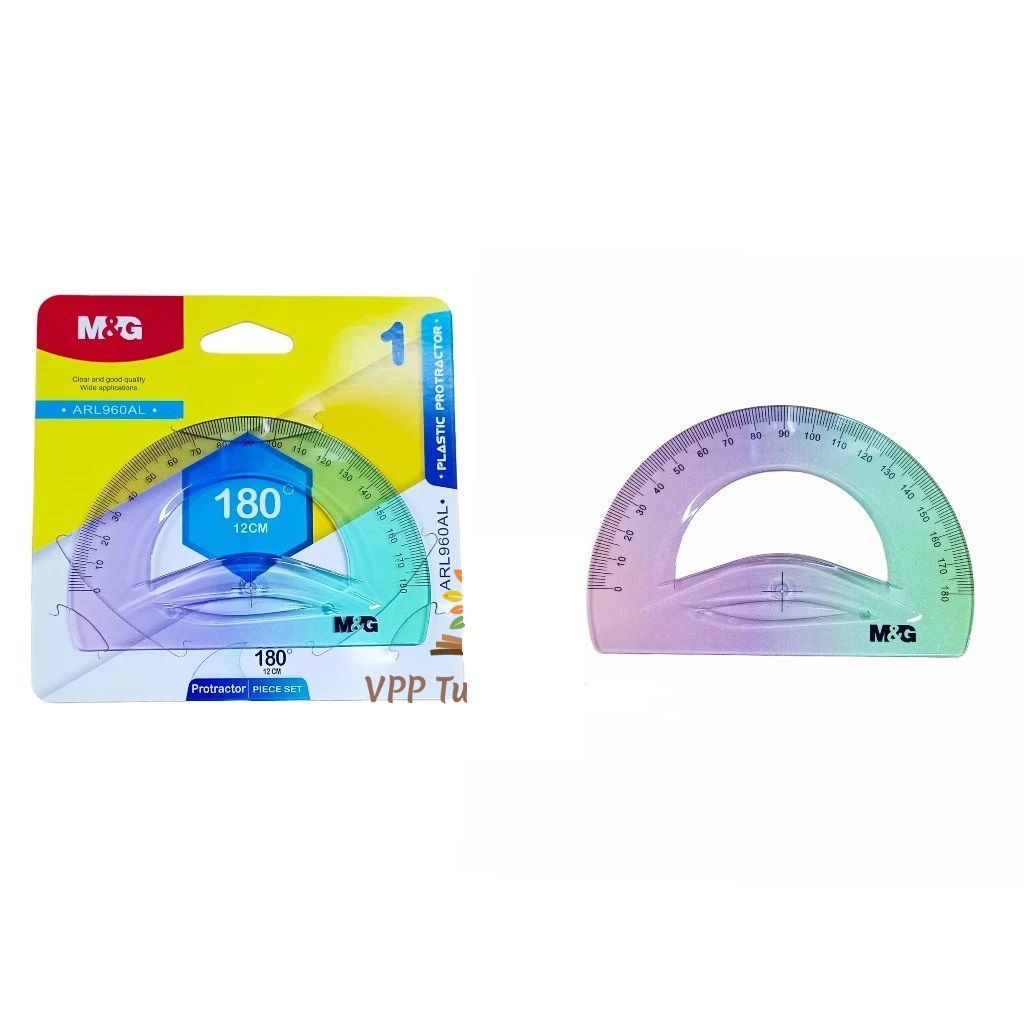 M&G Plastic 12cm Protractor 180 Degree