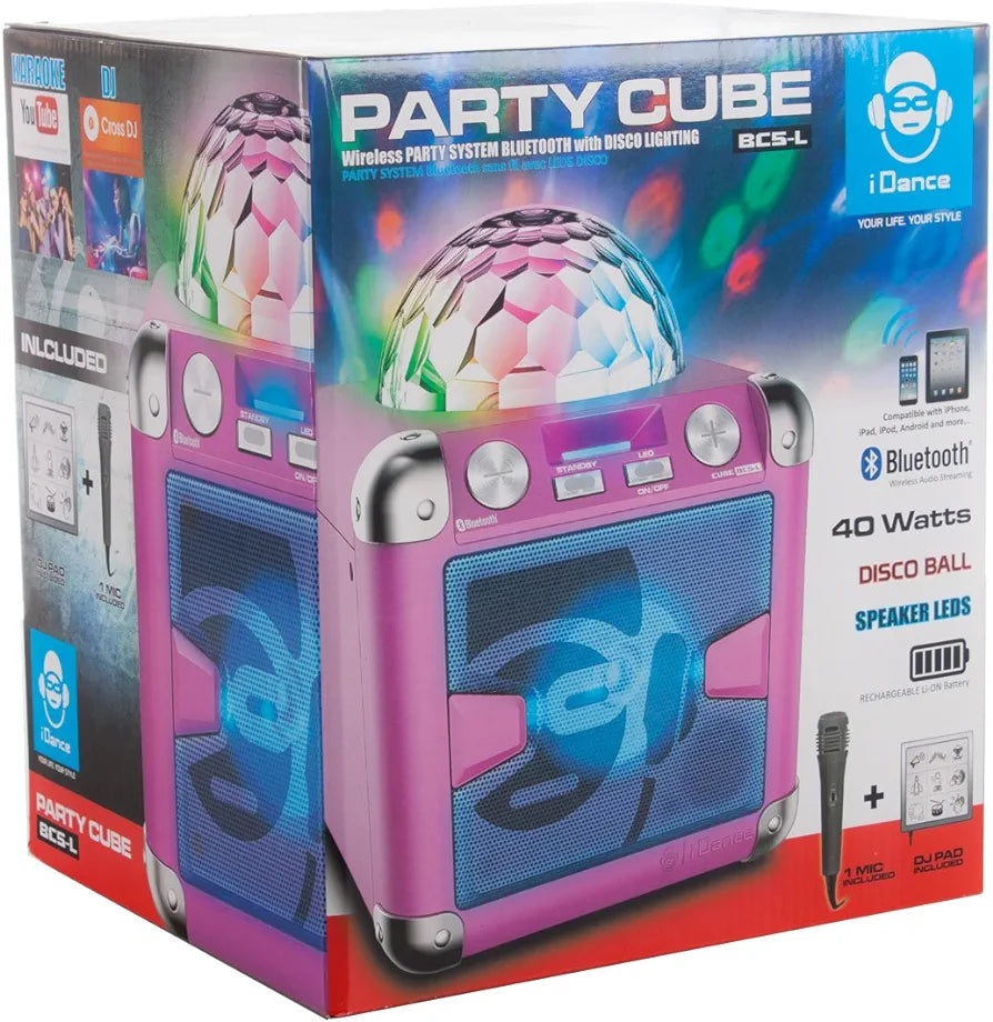 iDance Party Cube BC-5L Portable Wired Karaoke System