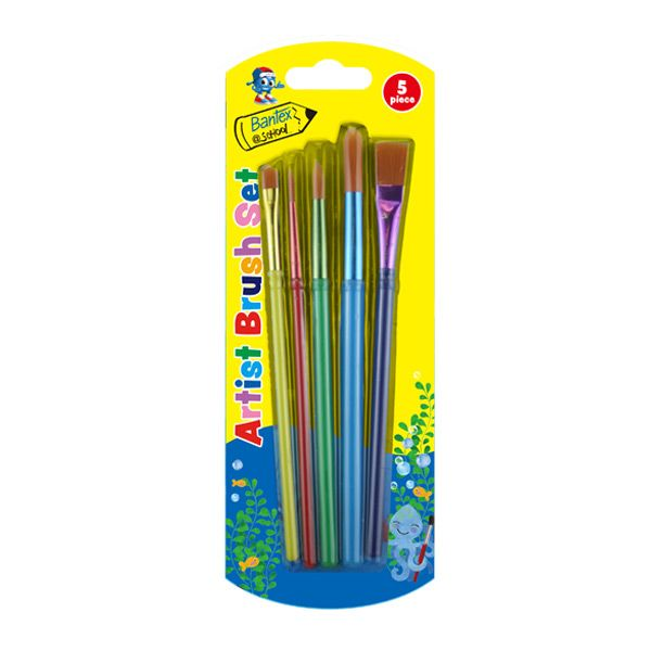 Bantex Artist Brush Set of 5 Assorted Sizes