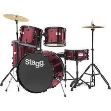 Stagg TIM122B-WR 5-Piece Drumkit (Wine Red)