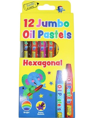 Bantex @School Oil Pastels - Hexagonal (12 Piece)