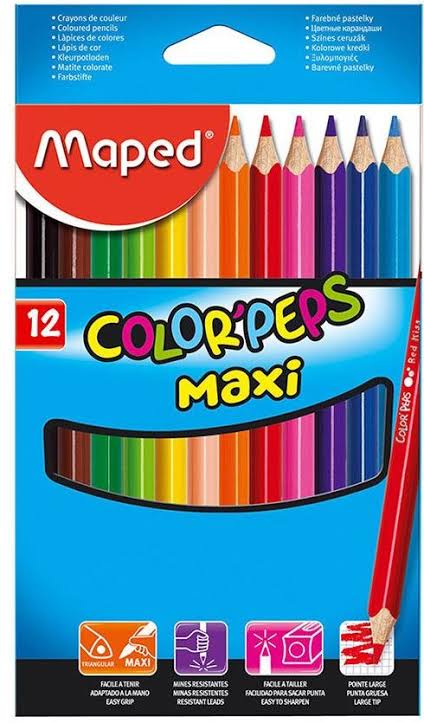 MAPED Triangular Maxi Colouring Pencils