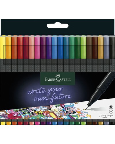 Faber-Castell GripFine Pen Food Ink - 0.4 mm (Wallet of 20)