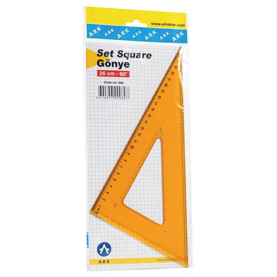 INTERSTAT Set Square 26Cm 60 Degree