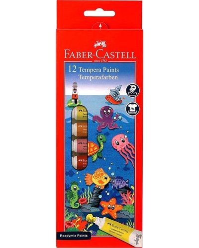 Faber-Castell Tempera Paint (9ml x 12)