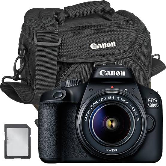 Canon Eos 4000D + Bag + Card
