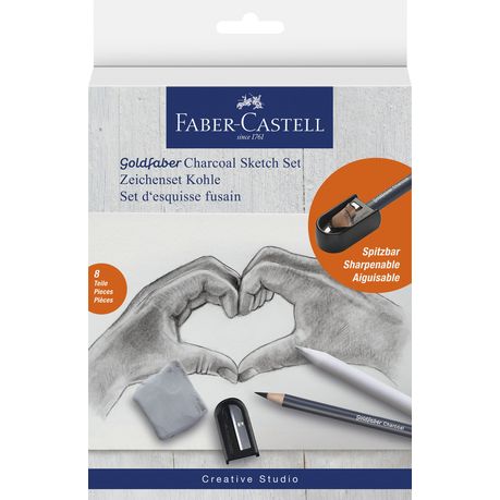 Faber-Castell, Goldfaber Drawing set Charcoal Pencils - 8pc