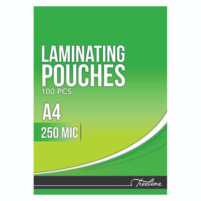 A4 LAMINATING POUCHES TREELINE 250 MIC