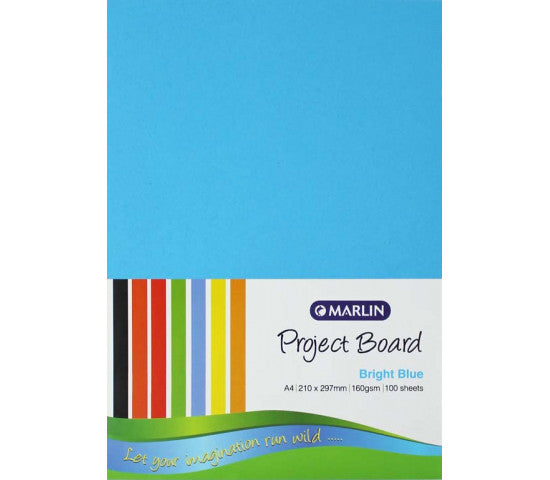 A4 160GM  Blue Board (100) Marlin