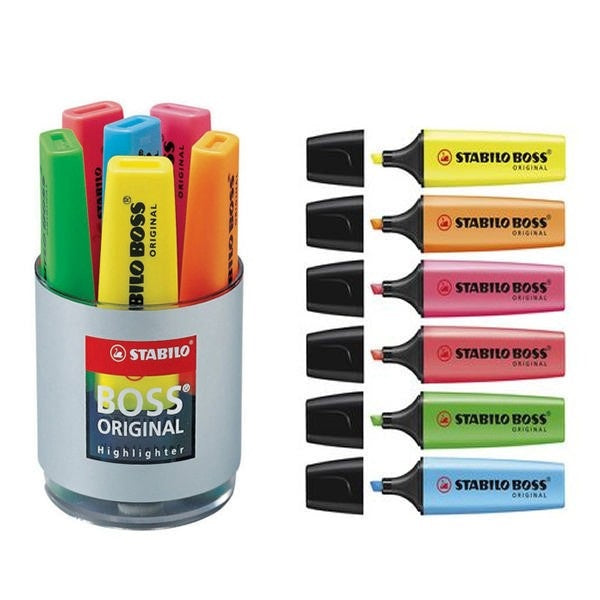 HIGHLIGHTER STABILO BOS TUB OF 6