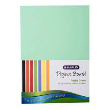 A4 160GM Pastel Green Board (100) Marlin