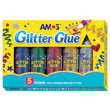 GLITTER GLUE AMOS 5 COLOUR