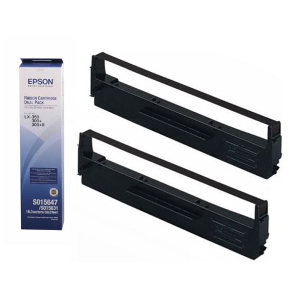 EPSON LX-350 (LX-300+,LX-300+II) RIBBON DUAL PACK