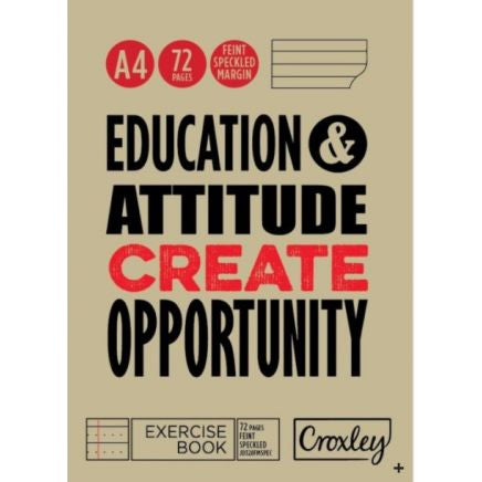 Croxley A4 exercise book 72pg 17mm JD328-C17