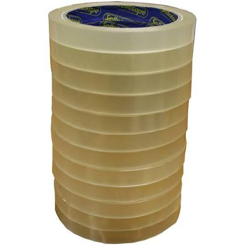 Sellotape clear 12 pack 12mmx66m