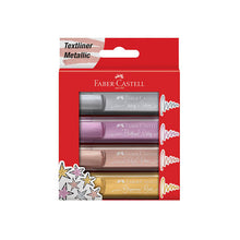 Load image into Gallery viewer, Faber-Castell Highlighter Metallic 4 pack

