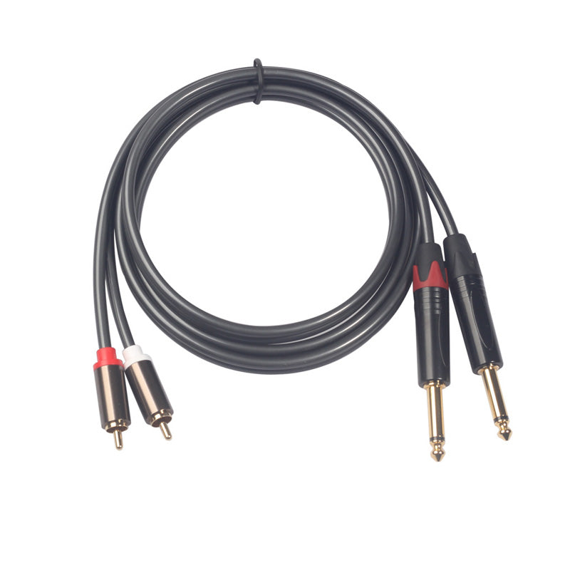 Hybrid cable dual jack (m) - dual rca 1.8 meter
