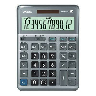 Casio DM-1200FM 12digit calculator
