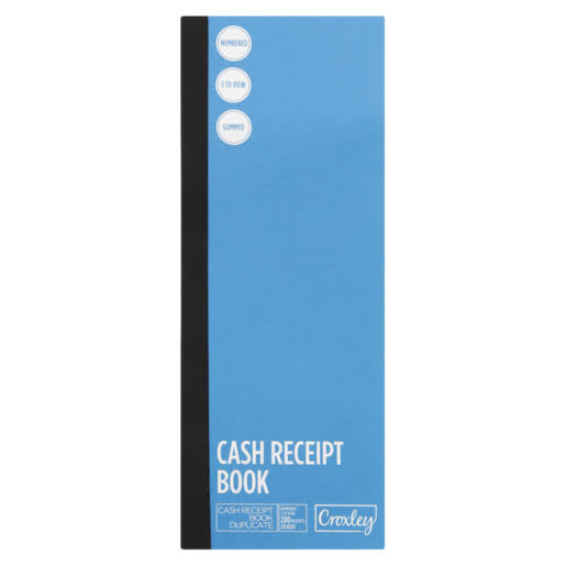 Croxley cash receipt book numbered  JD408