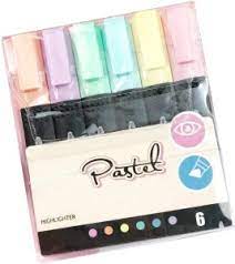 SCRIPTO PASTEL HIGHLIGHTER (6)