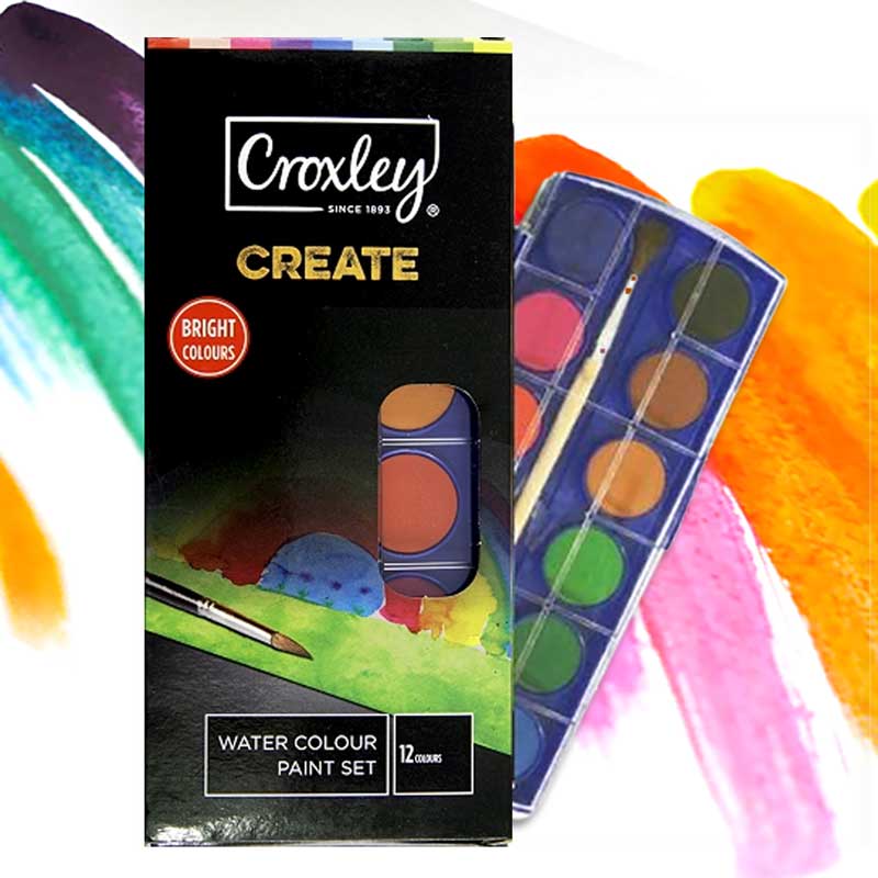 Croxley Water Paint 12 Colours